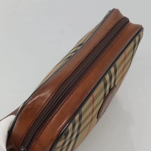 Burberrys Nova Check Shoulder Bag Canvas Beige Auth BA885 - Picture 8 of 16